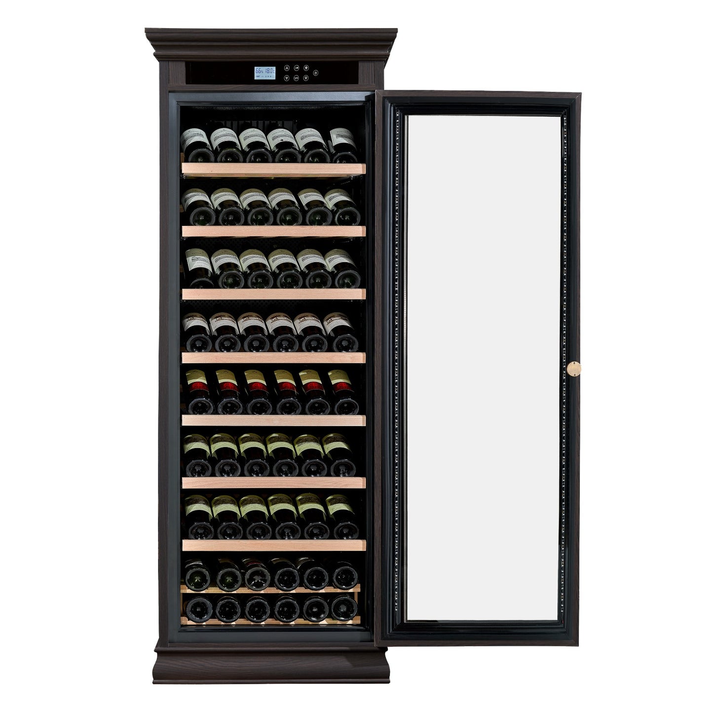 Obsidian Oak - 123 Bottle Wine Fridge