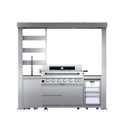 VerveLine Deluxe Pavilion Series - 6 Burner Outdoor Kitchen