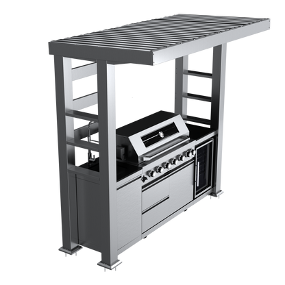 VerveLine Deluxe Pavilion Series - 6 Burner Outdoor Kitchen