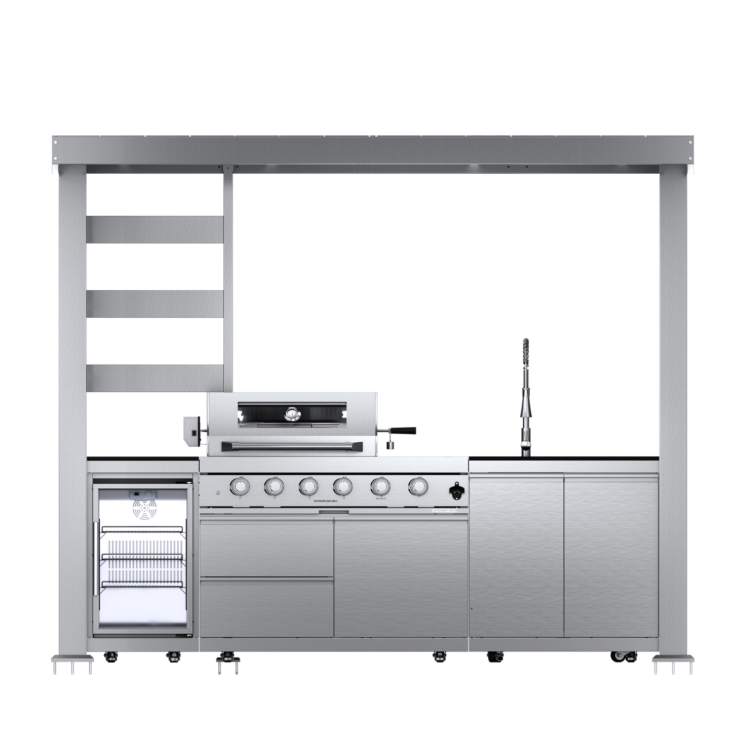 VerveLine Pavilion Series - 4 Burner Outdoor Kitchen