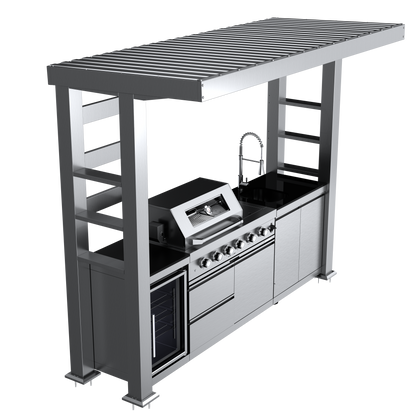VerveLine Pavilion Series - 4 Burner Outdoor Kitchen