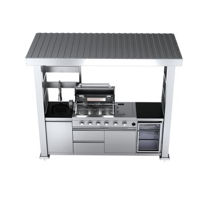 VerveLine Premium Pavilion Series - 4 Burner Outdoor Kitchen