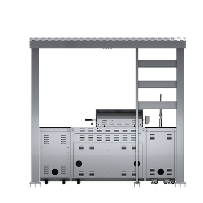 VerveLine Premium Pavilion Series - 4 Burner Outdoor Kitchen