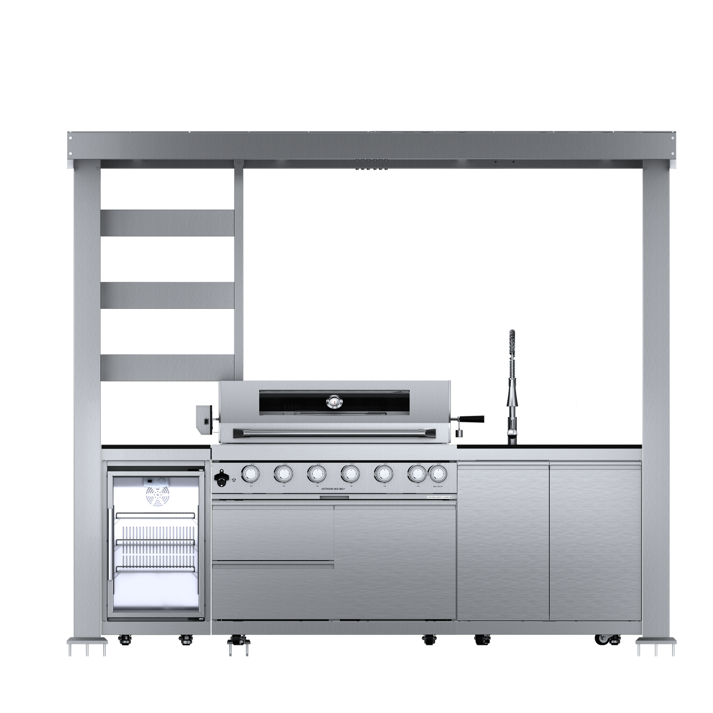 VerveLine Elite Pavilion Series - 6 Burner Outdoor Kitchen