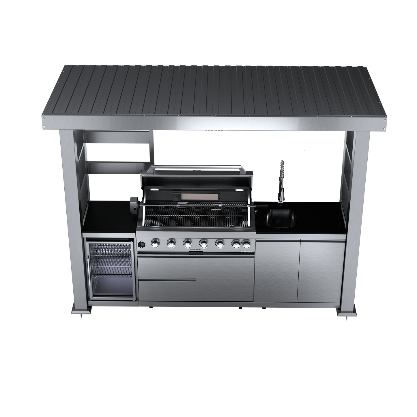 VerveLine Elite Pavilion Series - 6 Burner Outdoor Kitchen