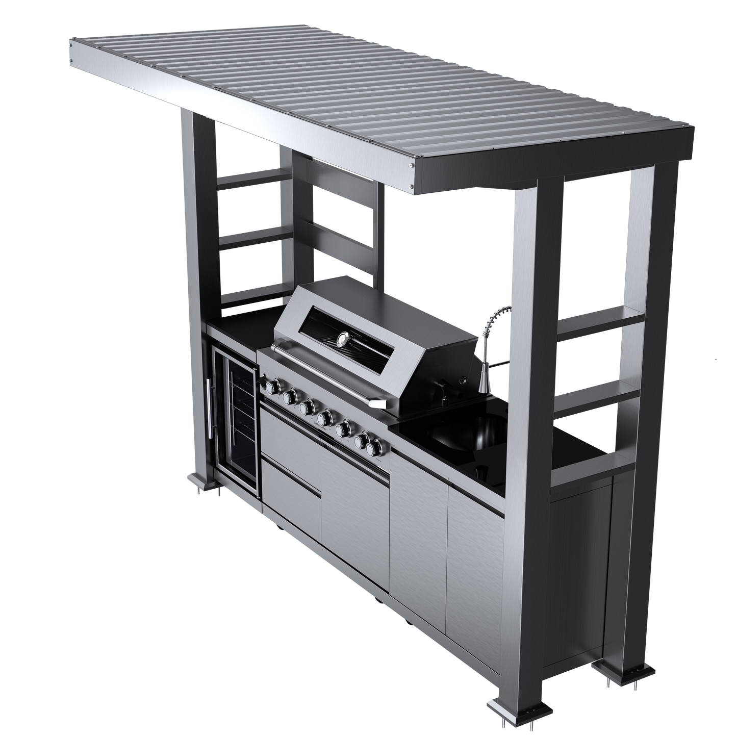 VerveLine Elite Pavilion Series - 6 Burner Outdoor Kitchen