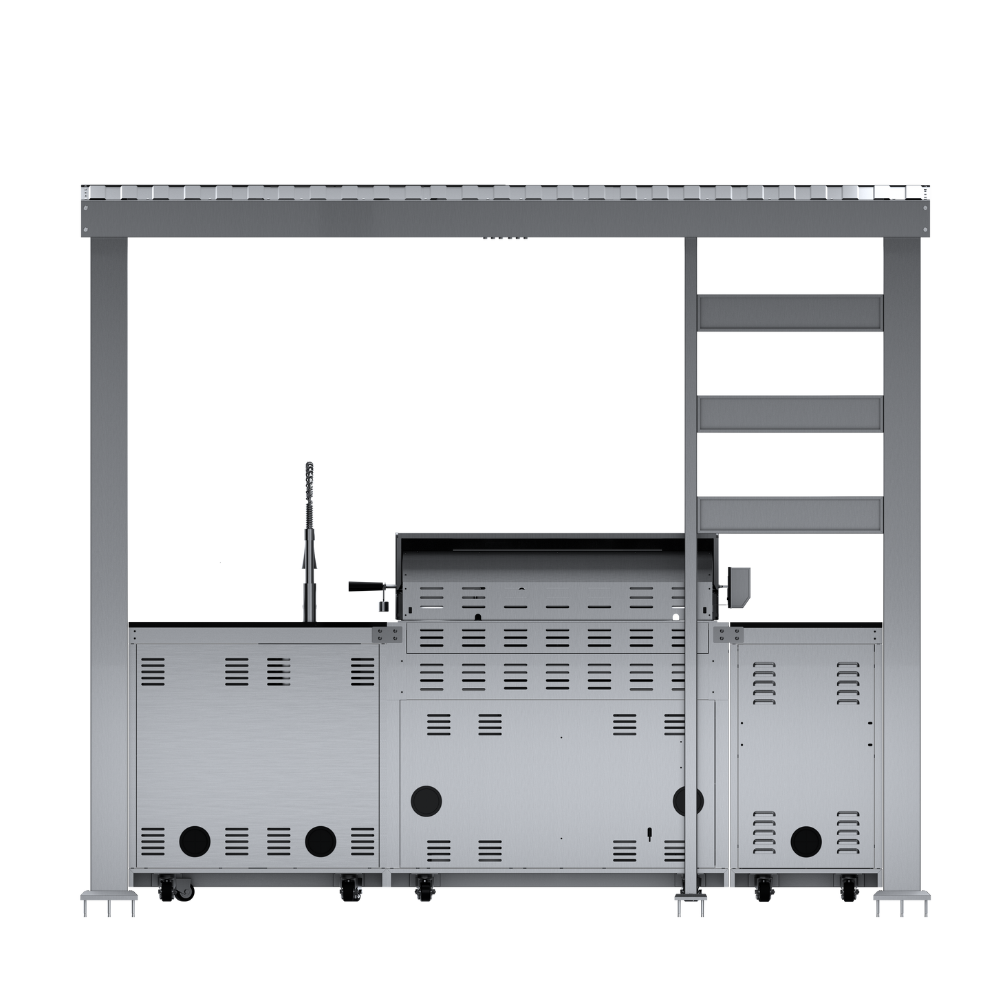 VerveLine Elite Pavilion Series - 6 Burner Outdoor Kitchen