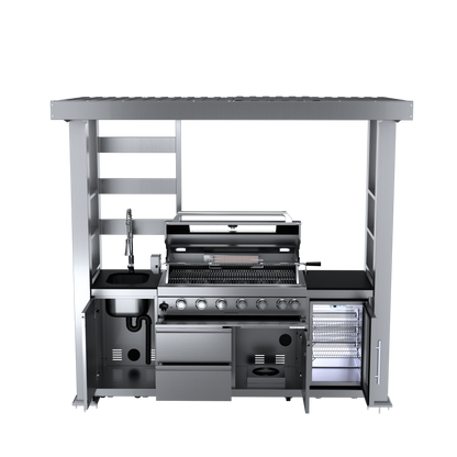 VerveLine Deluxe Pavilion Series - 6 Burner Outdoor Kitchen