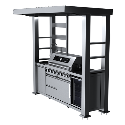 VerveLine Deluxe Pavilion Series - 6 Burner Outdoor Kitchen