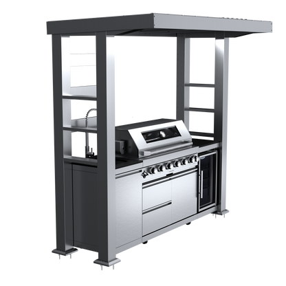 VerveLine Deluxe Pavilion Series - 6 Burner Outdoor Kitchen