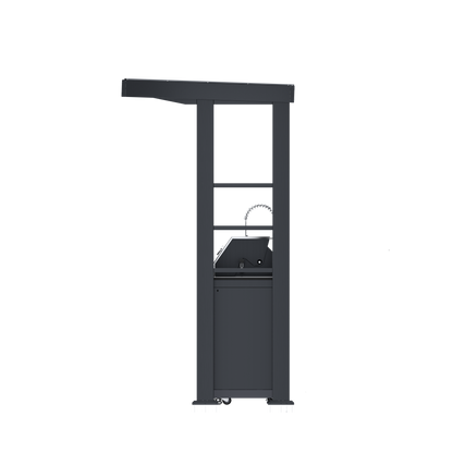 VerveLine Deluxe Pavilion Series Black - 6 Burner Outdoor Kitchen