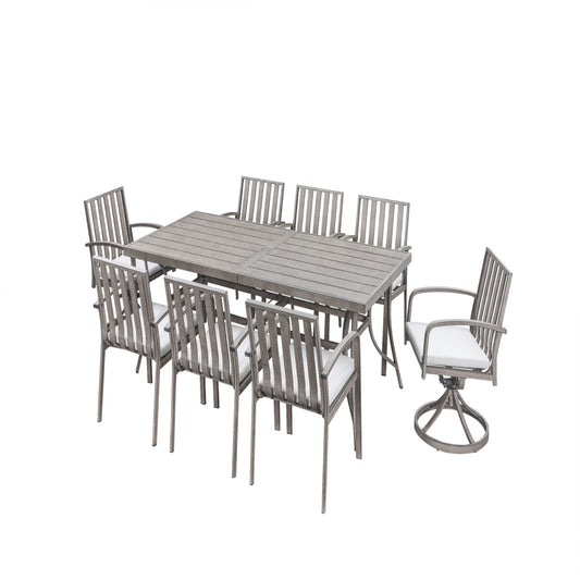 Hampton Crest 9 Piece Mixed Dining Set