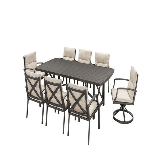 Virelli Estate 9 Piece Mixed Dining Set