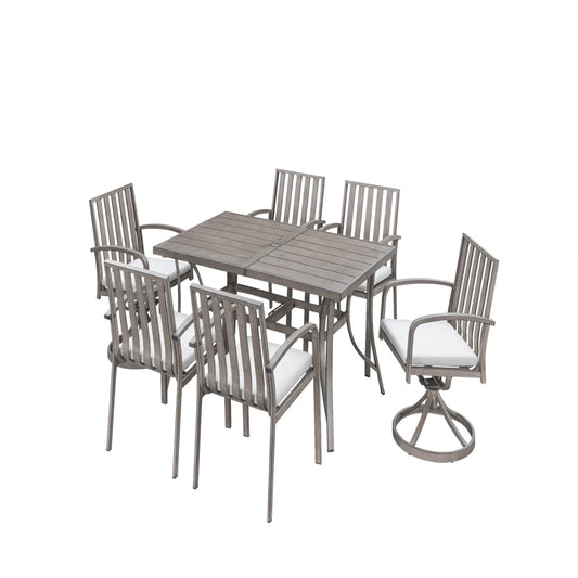 Hampton Crest 7 Piece Mixed Dining Set