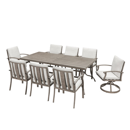 Montclair Estate 9 Piece Mixed Dining Set