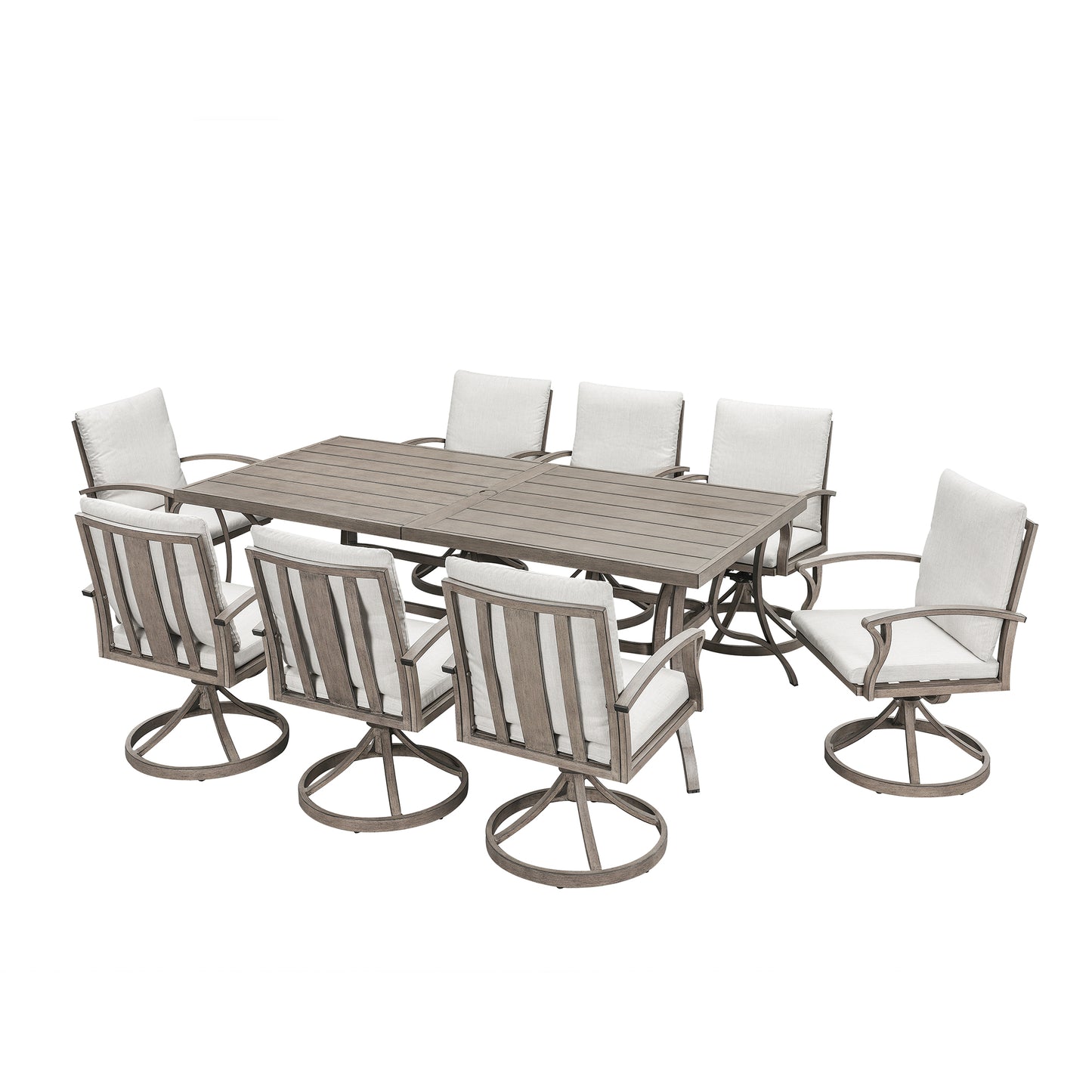 Montclair Estate 9 Piece Swivel Dining Set