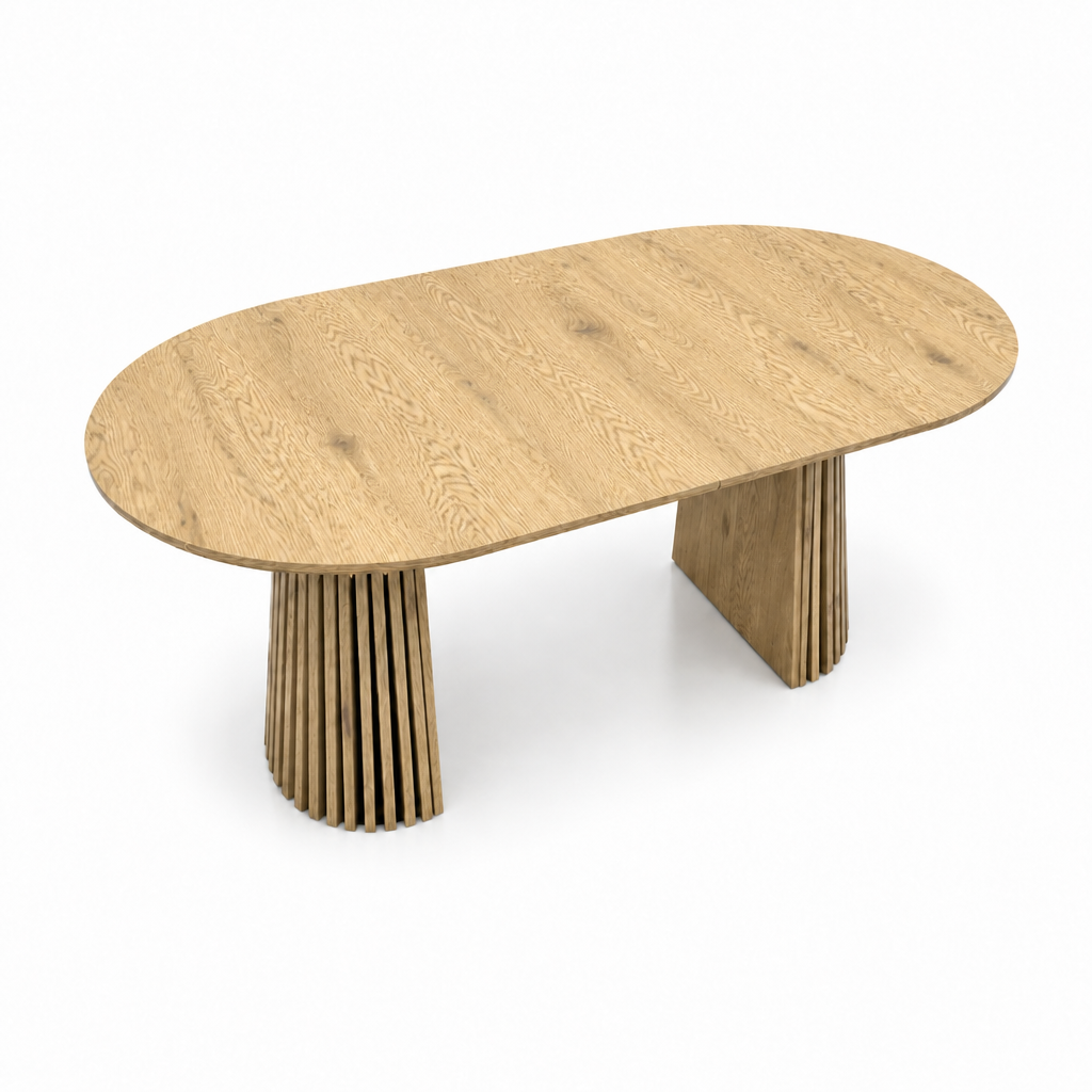 Maison Verve Sancerre Dining Table, 71" - Pedestal Base, Seats 6