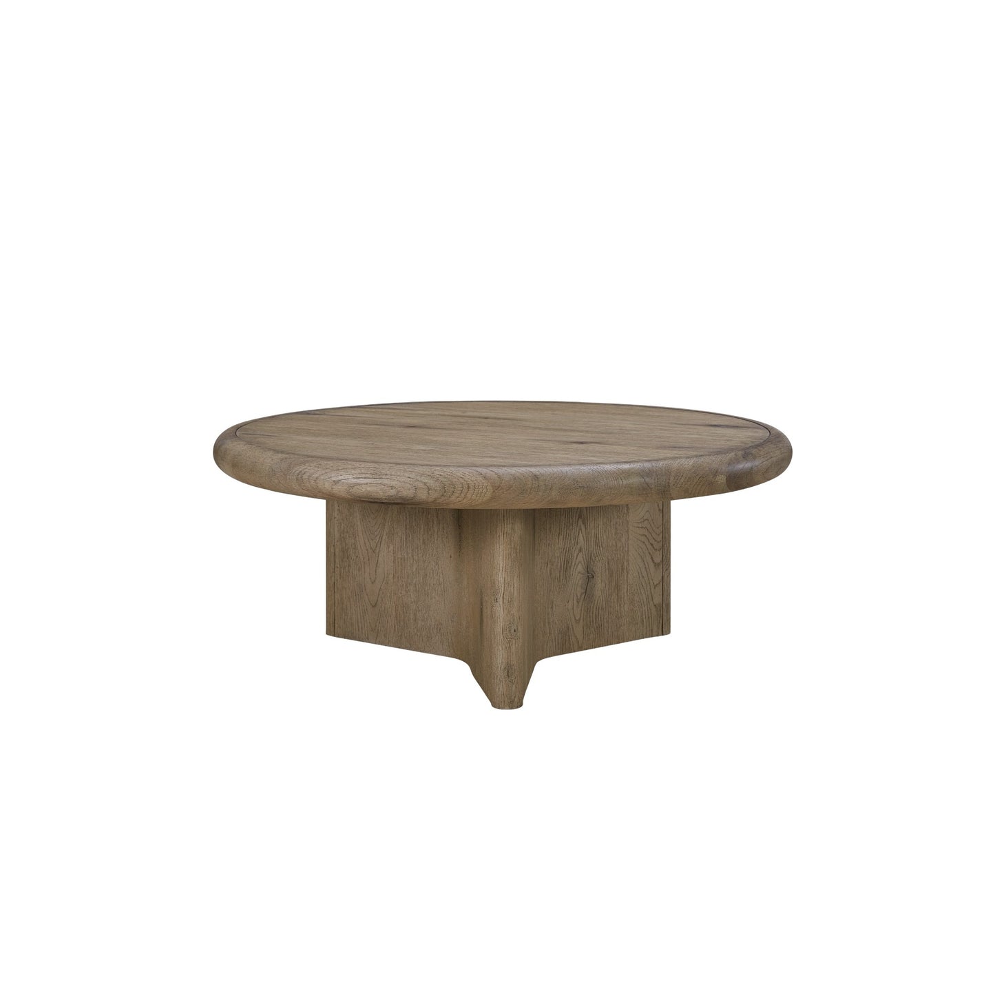 Maison Verve Léon Square Coffee Table, 40" - Solid Wood, Plinth Base