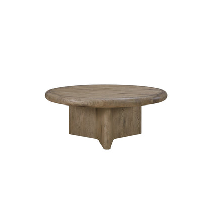 Maison Verve Léon Square Coffee Table, 40" - Solid Wood, Plinth Base