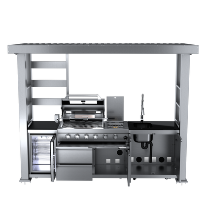 VerveLine Pavilion Series - 4 Burner Outdoor Kitchen