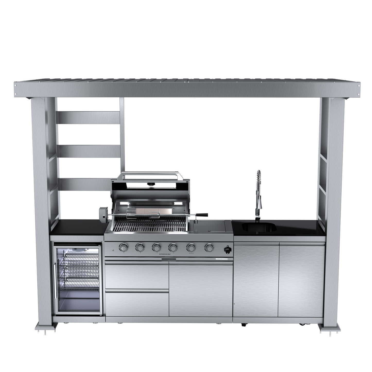 VerveLine Pavilion Series - 4 Burner Outdoor Kitchen