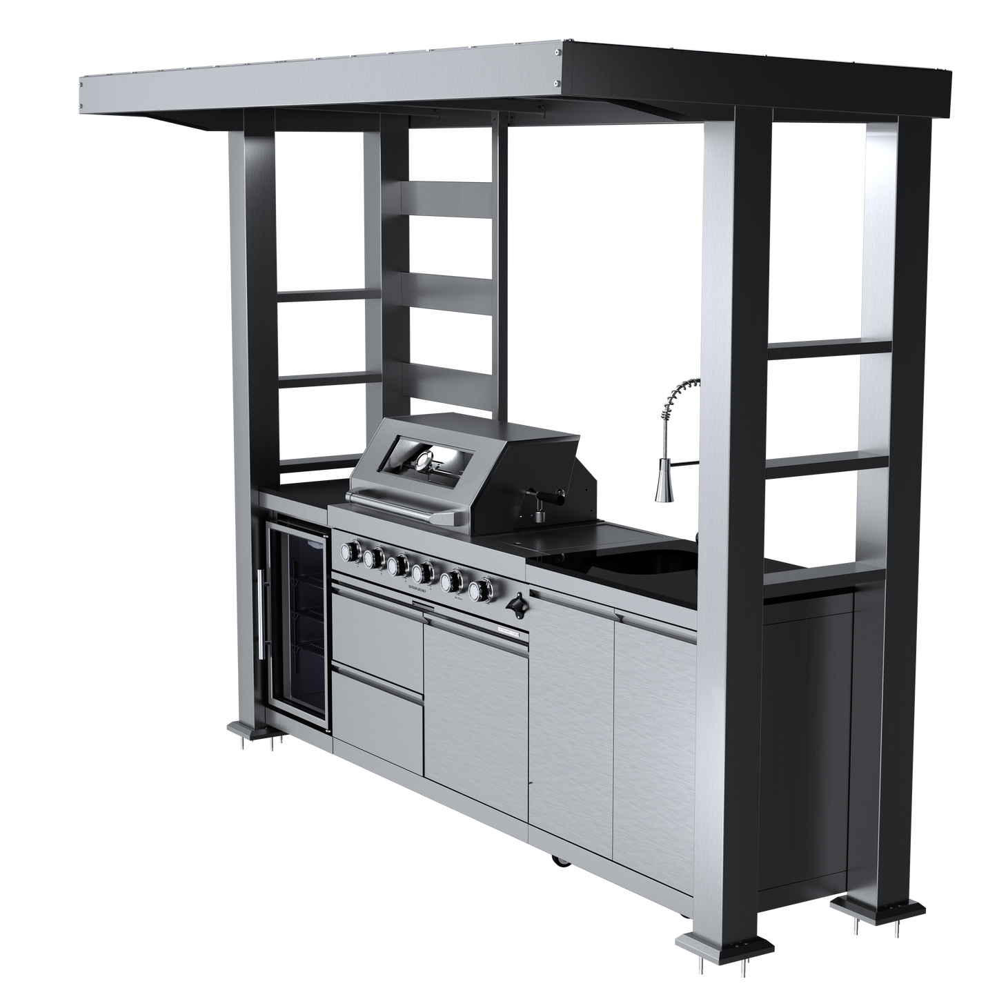 VerveLine Pavilion Series - 4 Burner Outdoor Kitchen