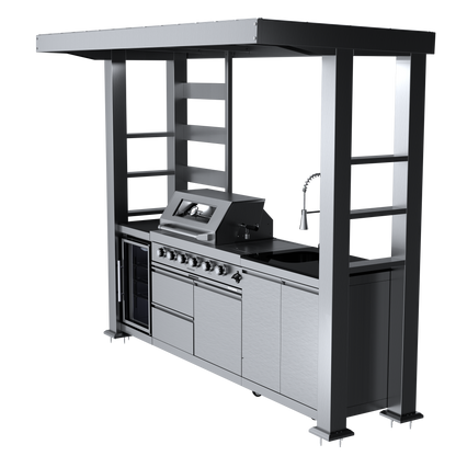 VerveLine Pavilion Series - 4 Burner Outdoor Kitchen