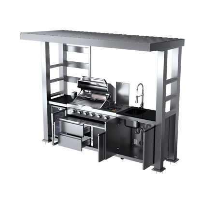 VerveLine Pavilion Series - 4 Burner Outdoor Kitchen