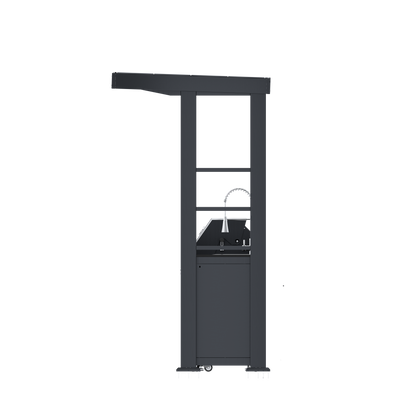 VerveLine Pavilion Series Black - 4 Burner Outdoor Kitchen