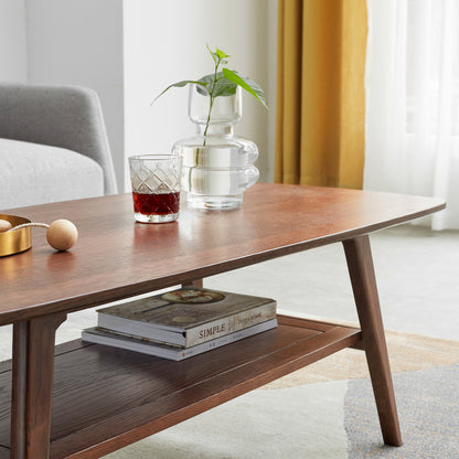 Maison Verve Auvergne Coffee Table, 40" - Solid Wood, Minimalist Frame