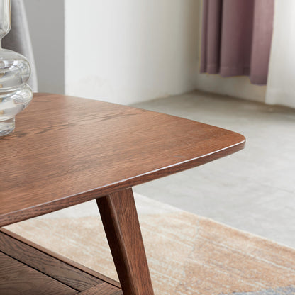 Maison Verve Auvergne Coffee Table, 40" - Solid Wood, Minimalist Frame
