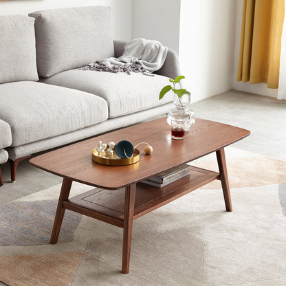 Maison Verve Auvergne Coffee Table, 40" - Solid Wood, Minimalist Frame