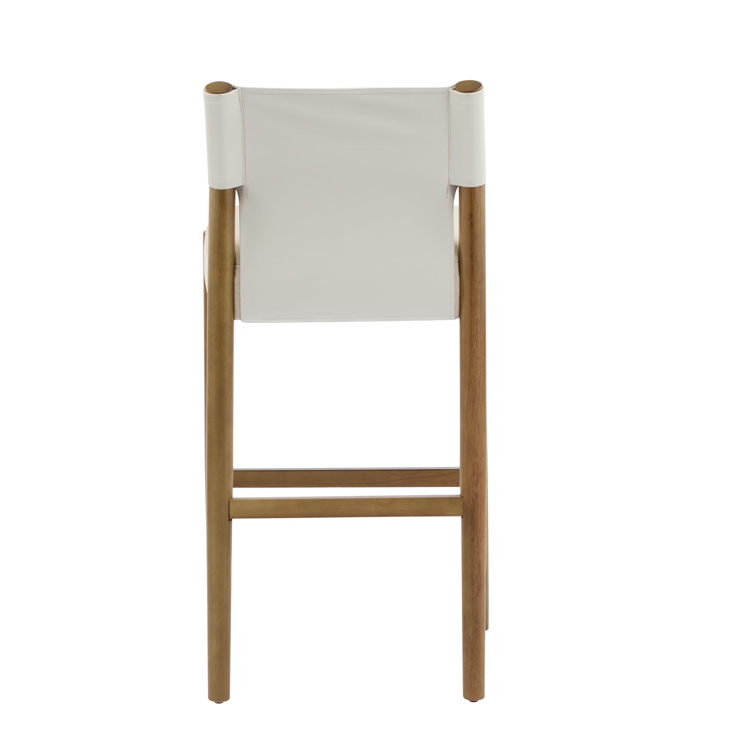 Maison Verve Lyon Counter Stool (Set of 2), 37" - Upholstered, Solid Wood Legs