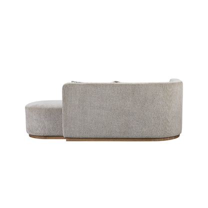 Maison Verve Château Curved Sofa, 90" - Fully Upholstered, Deep Lounge Seat