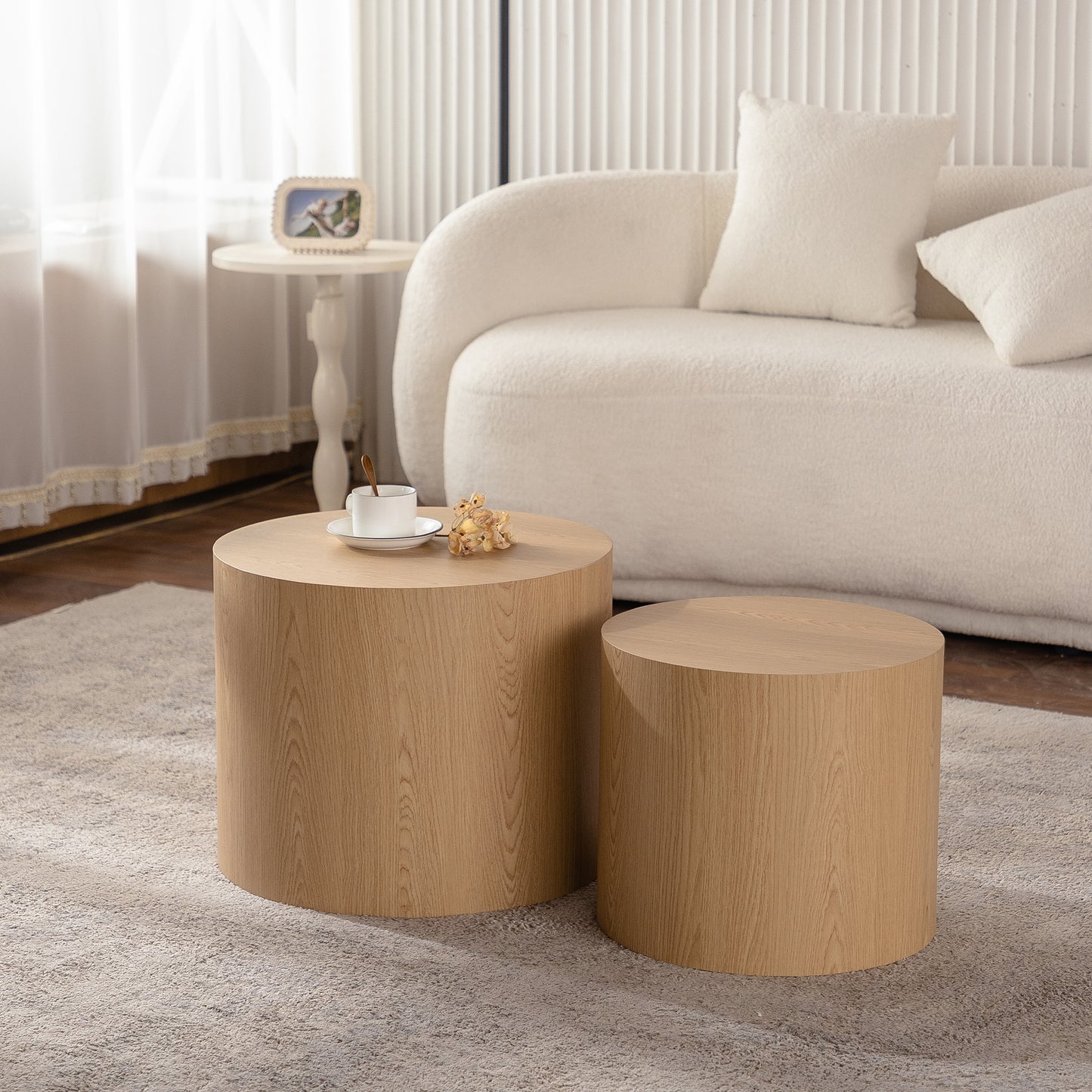 Maison Verve Colline Nesting Coffee Tables (Set of 2) - Layered Design