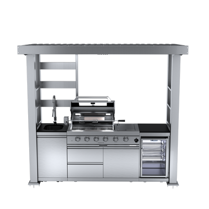 VerveLine Premium Pavilion Series - 4 Burner Outdoor Kitchen