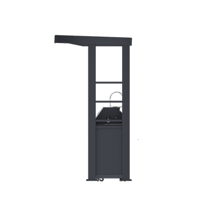 VerveLine Premium Pavilion Series Black - 4 Burner Outdoor Kitchen