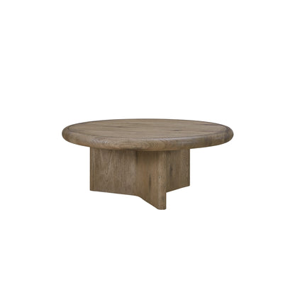 Maison Verve Léon Square Coffee Table, 40" - Solid Wood, Plinth Base