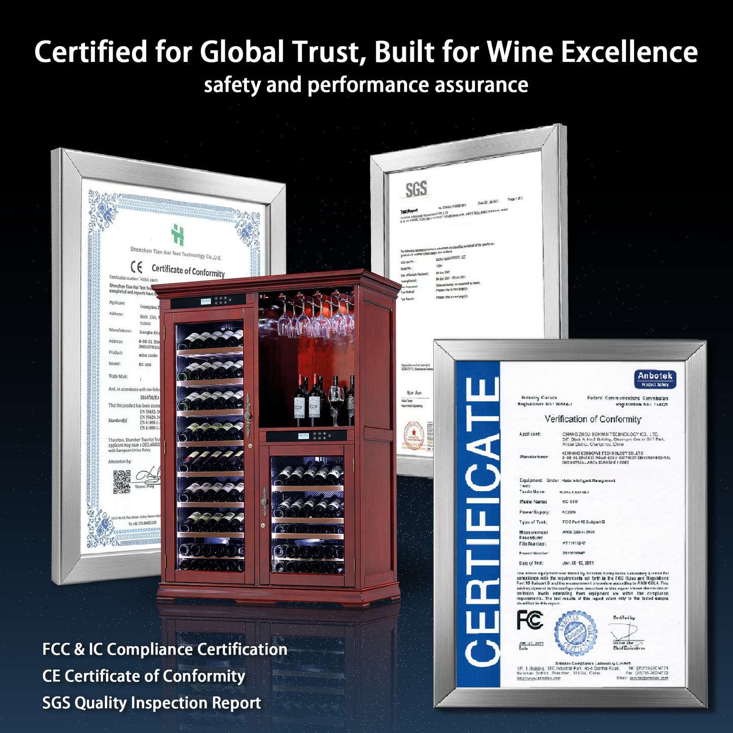 Vintara Imperial - 145 Bottle Wine Fridge