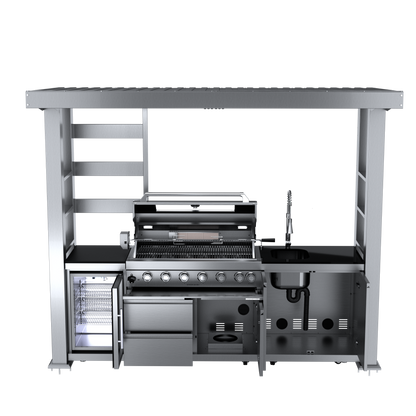 VerveLine Elite Pavilion Series - 6 Burner Outdoor Kitchen