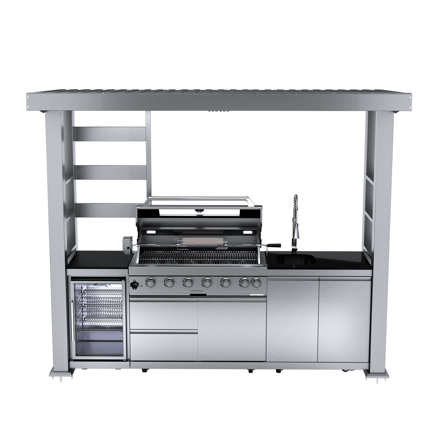 VerveLine Elite Pavilion Series - 6 Burner Outdoor Kitchen