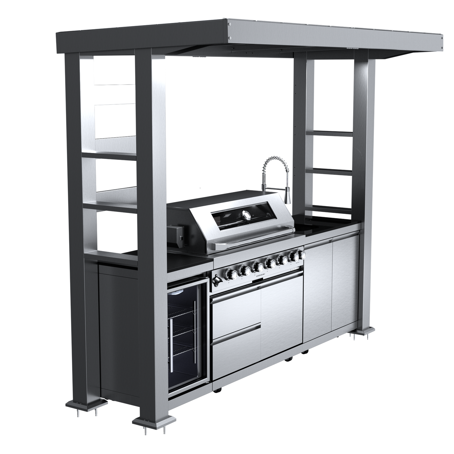 VerveLine Elite Pavilion Series - 6 Burner Outdoor Kitchen