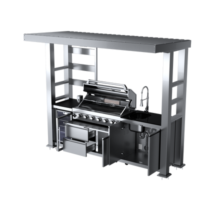 VerveLine Elite Pavilion Series - 6 Burner Outdoor Kitchen