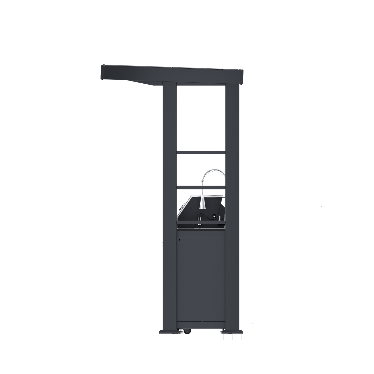 VerveLine Elite Pavilion Series Black - 6 Burner Outdoor Kitchen