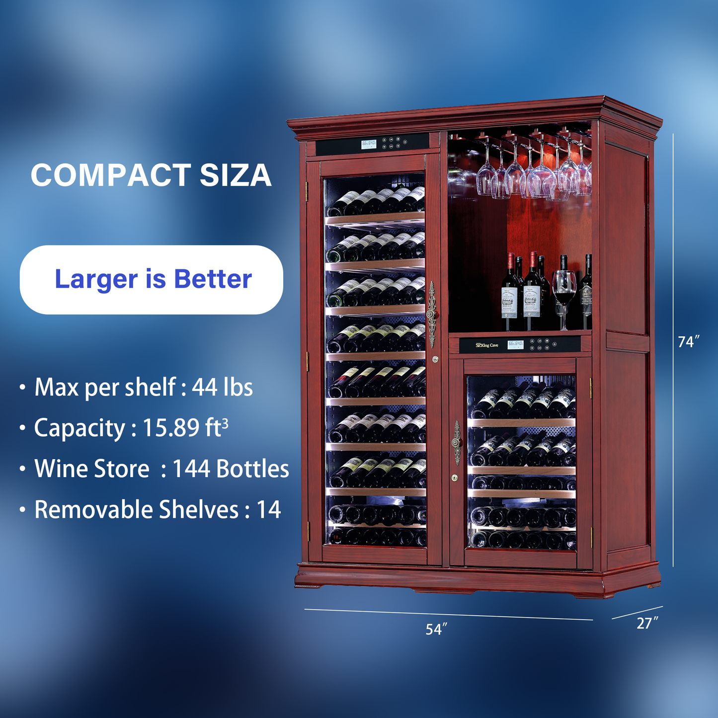 Vintara Imperial - 145 Bottle Wine Fridge