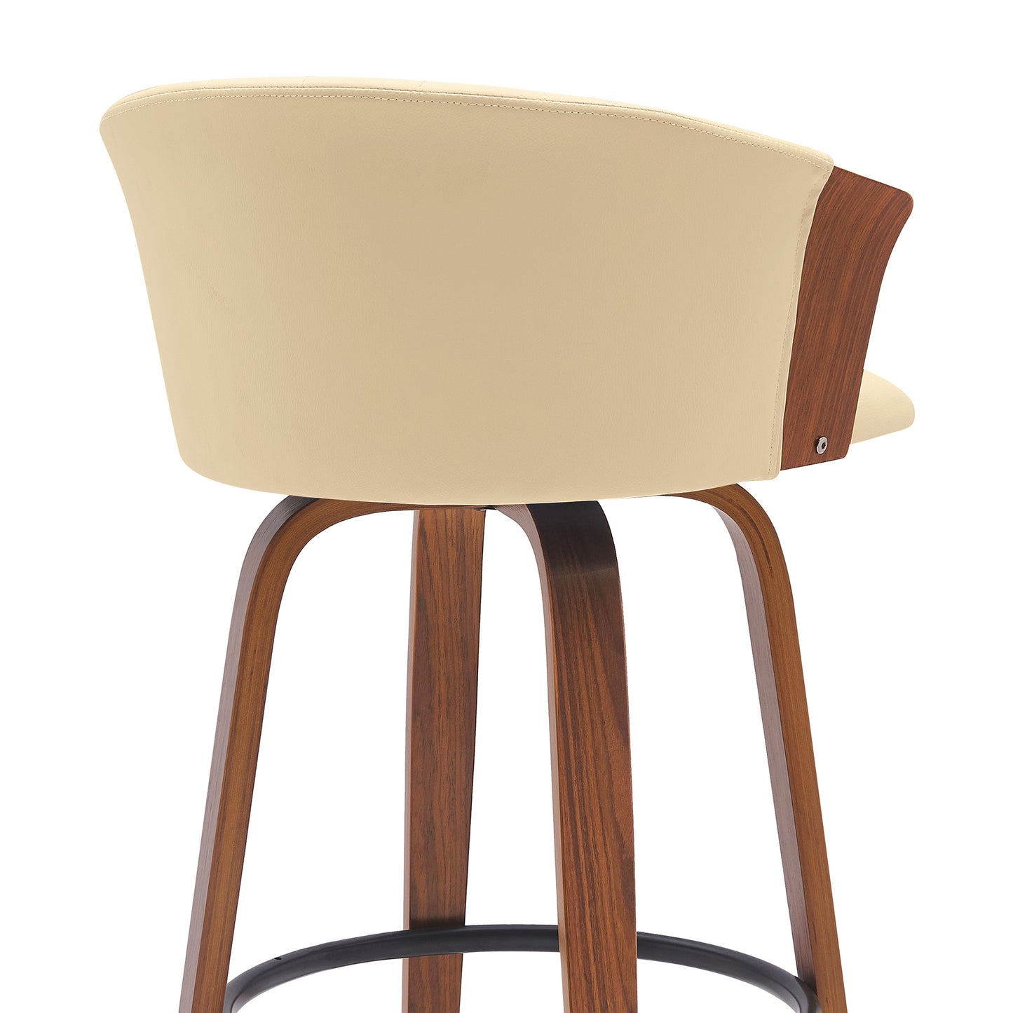 Maison Verve Montalto Upholstered Accent Stool - Rounded Seat, 21" W