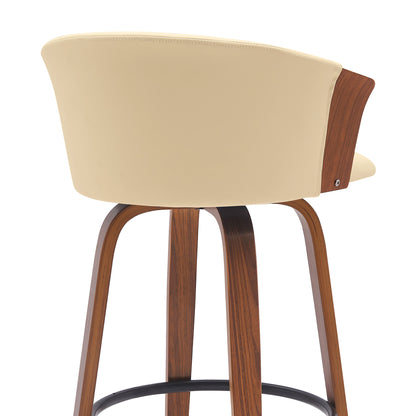 Maison Verve Montalto Upholstered Accent Stool - Rounded Seat, 21" W