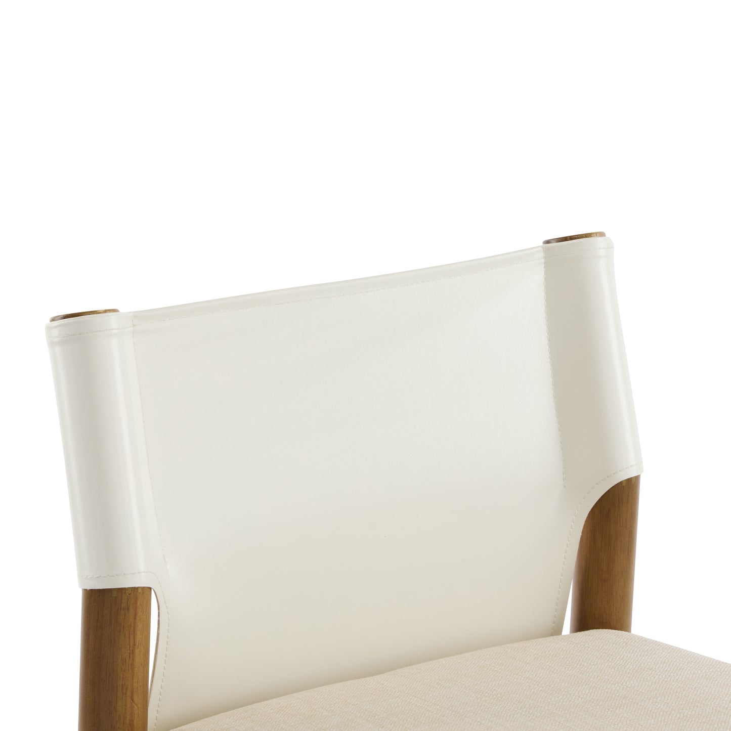 Maison Verve Lyon Counter Stool (Set of 2), 37" - Upholstered, Solid Wood Legs