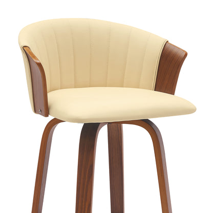 Maison Verve Montalto Upholstered Accent Stool - Rounded Seat, 21" W