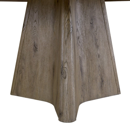 Maison Verve Gordes Round Dining Table, 60" - Solid Wood & Oak, Seats 4-6